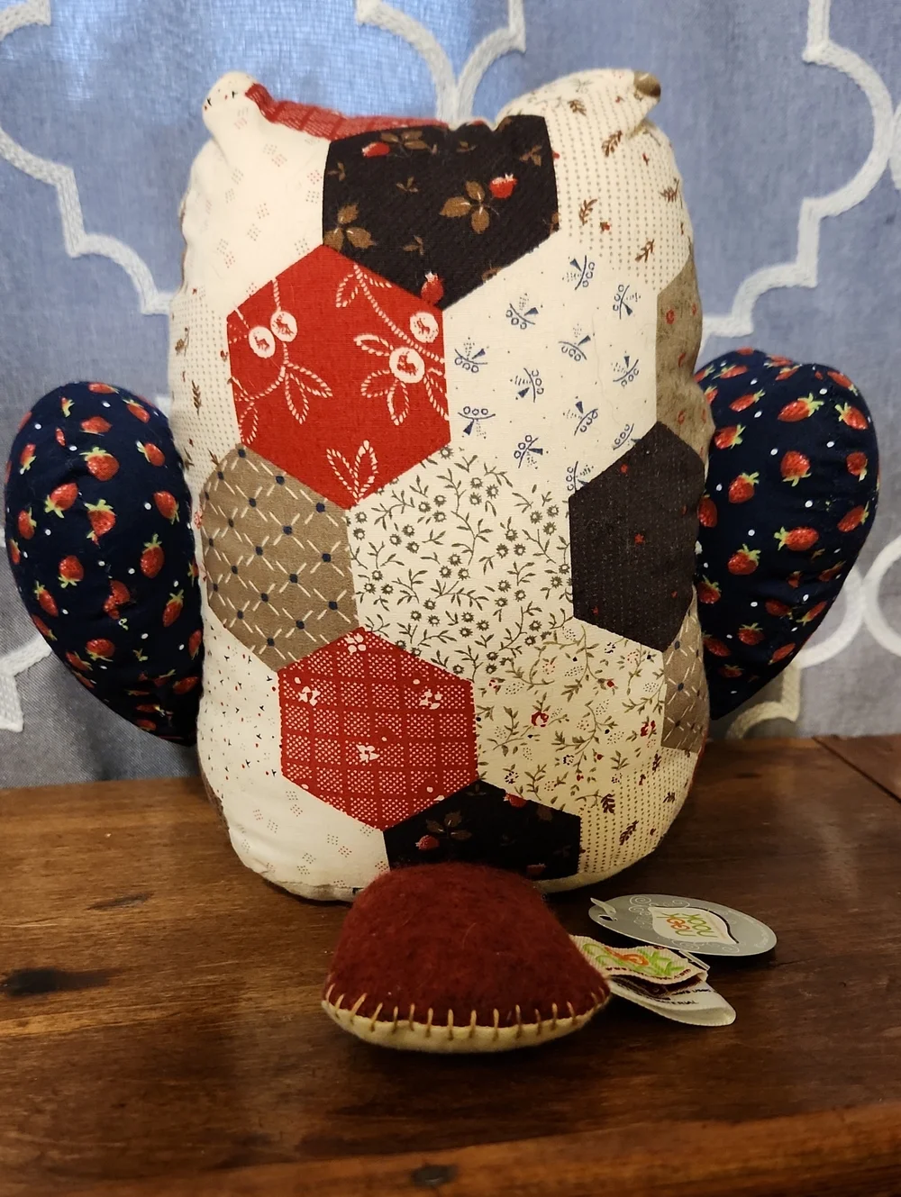 NWT Nooknook Patchwork Owl Plushie